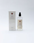 Perfume bottle and packaging on a white background