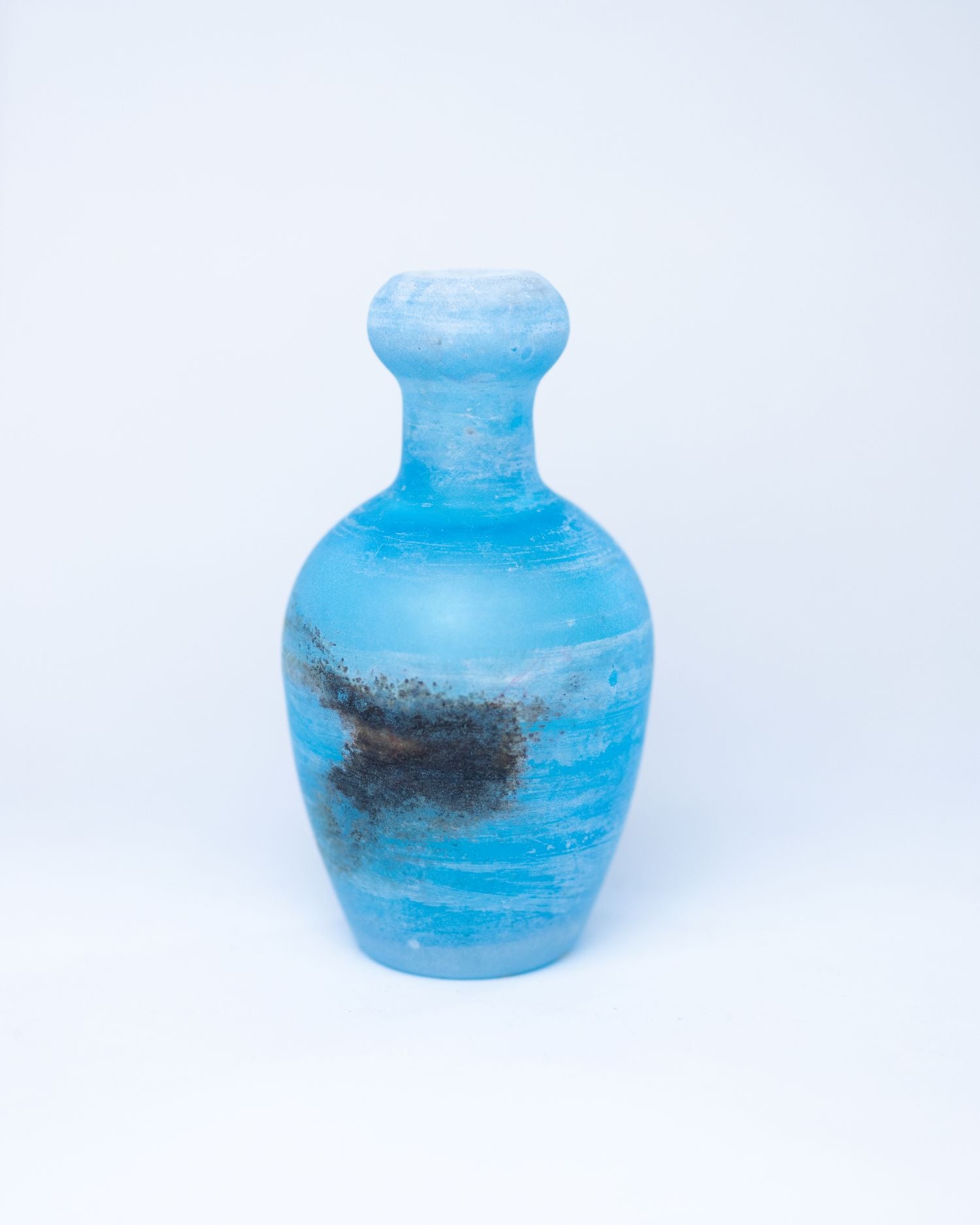 Small Scavo Murano Glass Vase Aqua Blue – Petersham Nurseries
